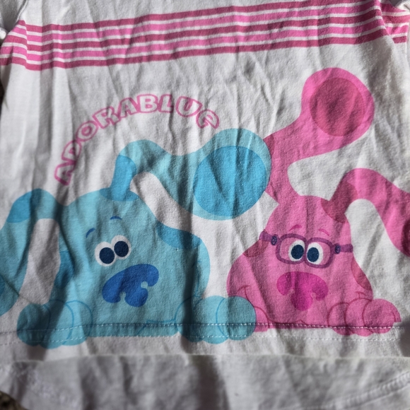 Kids White and Pink Character T-Shirt - Picture 3 of 6